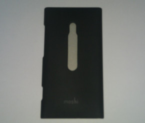 Твърд предпазен гръб MOSHI за Nokia Lumia 800 черен